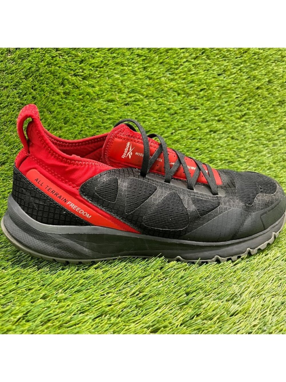 Reebok All Terrain Mens Size 11.5 Black Composite Safety Steel Toe Work Shoes